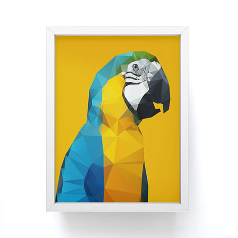 Three Of The Possessed Parrot Tropical Yellow Framed Mini Art Print