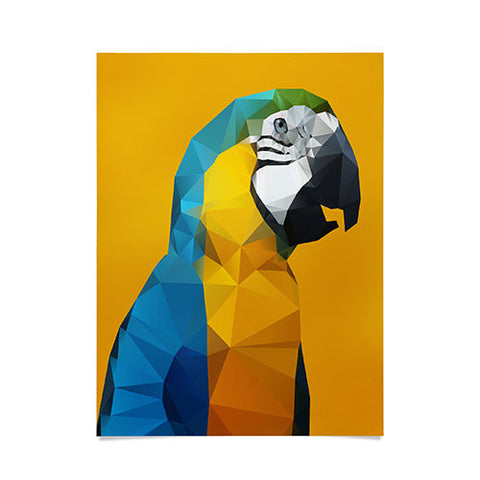 Three Of The Possessed Parrot Tropical Yellow Poster