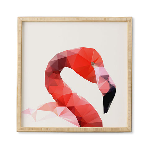 Three Of The Possessed Pink Flamingo Framed Wall Art