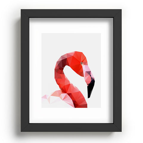 Three Of The Possessed Pink Flamingo Recessed Framing Rectangle