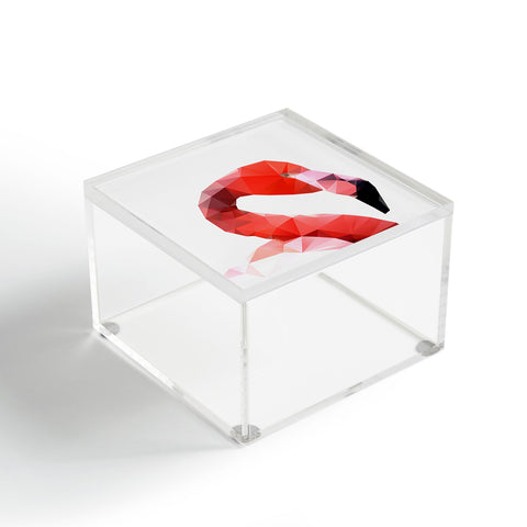 Three Of The Possessed Pink Flamingo Acrylic Box