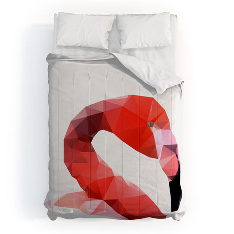 Three Of The Possessed Pink Flamingo Comforter