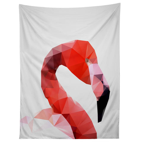 Three Of The Possessed Pink Flamingo Tapestry