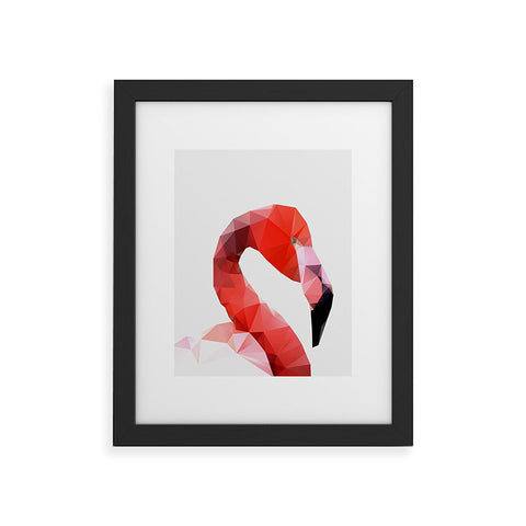 Three Of The Possessed Pink Flamingo Framed Art Print