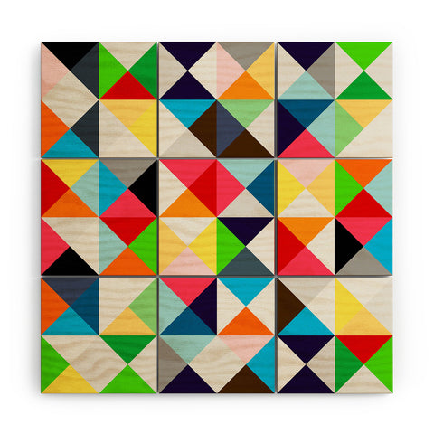 Three Of The Possessed Roofs Wood Wall Mural