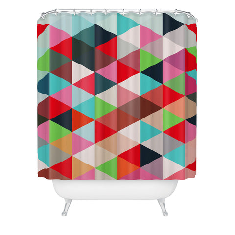 Three Of The Possessed Semaphore Shower Curtain