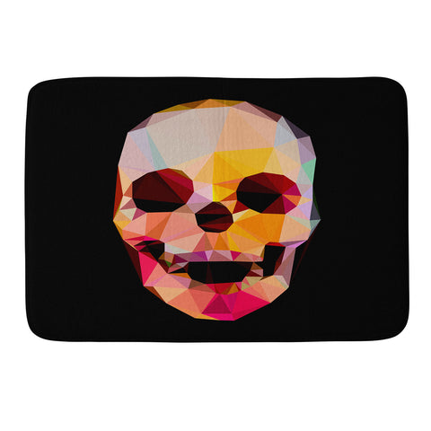 Three Of The Possessed Skull Sunrise Memory Foam Bath Mat
