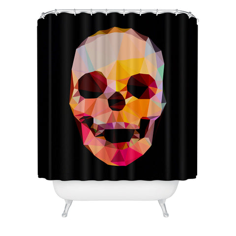 Three Of The Possessed Skull Sunrise Shower Curtain