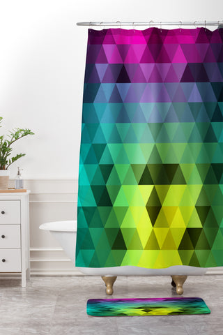 Three Of The Possessed Underwater Lion Shower Curtain And Mat