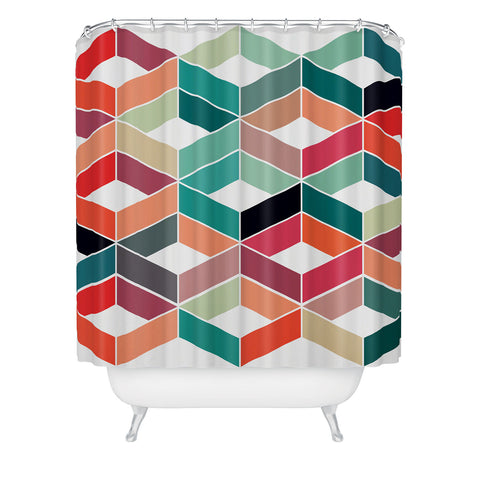 Three Of The Possessed Vintage Pattern Shower Curtain