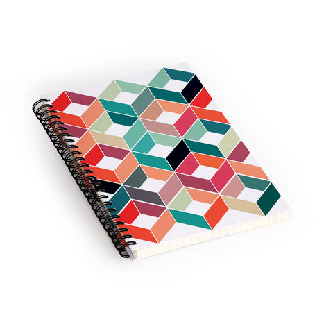 Three Of The Possessed Vintage Pattern Spiral Notebook