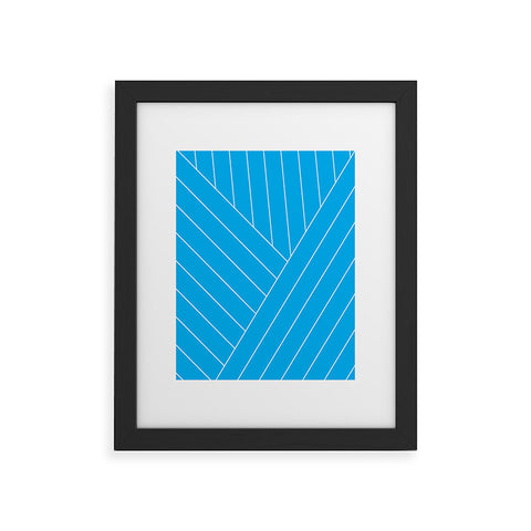 Three Of The Possessed Wave Blue Framed Art Print