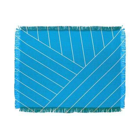 Three Of The Possessed Wave Blue Throw Blanket