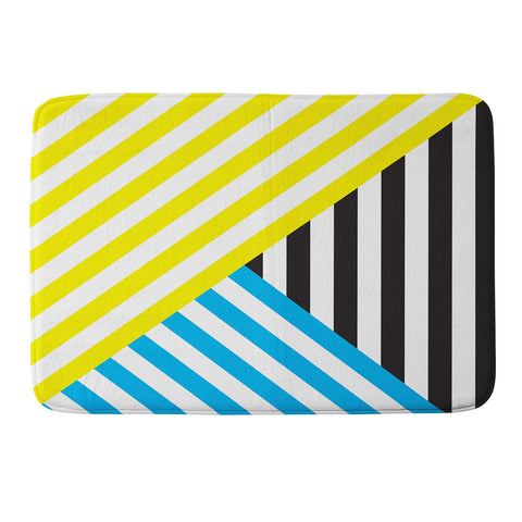 Three Of The Possessed Wave TriColour Memory Foam Bath Mat