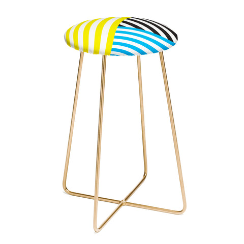 Three Of The Possessed Wave TriColour Counter Stool