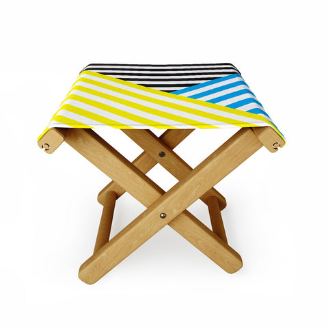 Three Of The Possessed Wave TriColour Folding Stool