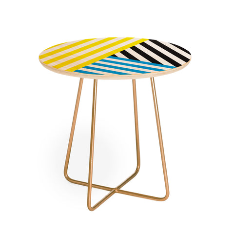 Three Of The Possessed Wave TriColour Round Side Table