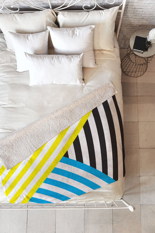 Three Of The Possessed Wave TriColour Fleece Throw Blanket