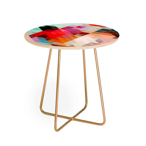 Three Of The Possessed Words Heavy 1 Round Side Table