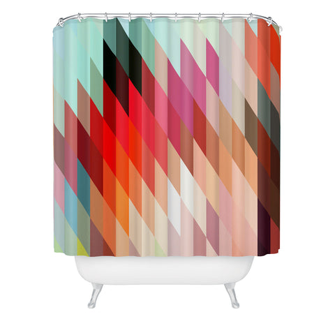 Three Of The Possessed Words Heavy 2 Shower Curtain