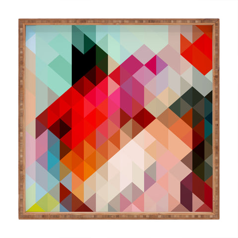 Three Of The Possessed Words Heavy 2 Square Tray