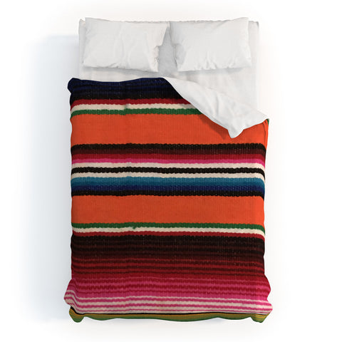 Tina Salazar BEAUTIFUL MEXICAN SERAPE Duvet Cover
