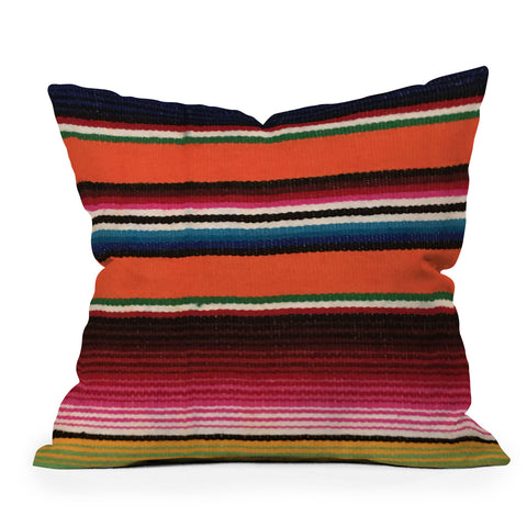 Tina Salazar BEAUTIFUL MEXICAN SERAPE Throw Pillow