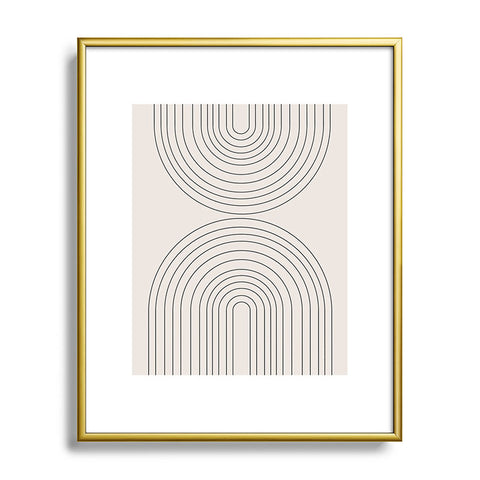 TMSbyNight Arch Metal Framed Art Print