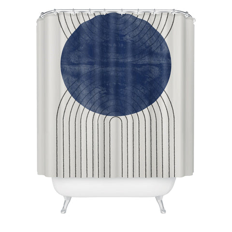 TMSbyNight Blue Perfect Balance Shower Curtain