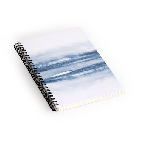 TMSbyNight Indigo Clouds Blue Abstract Spiral Notebook