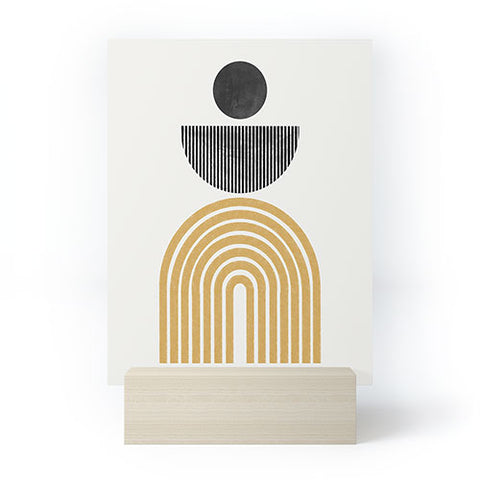 TMSbyNight Rainbow and Moon Mini Art Print