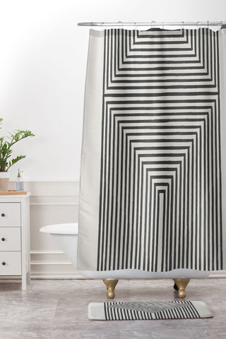 TMSbyNight Tribal Modern Boho Shower Curtain And Mat