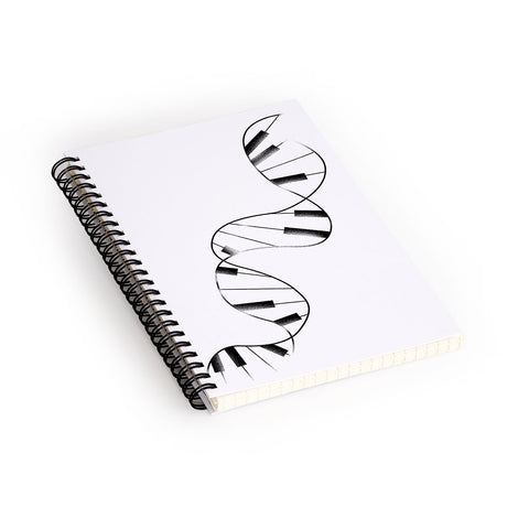 Tobe Fonseca DNA Piano Spiral Notebook