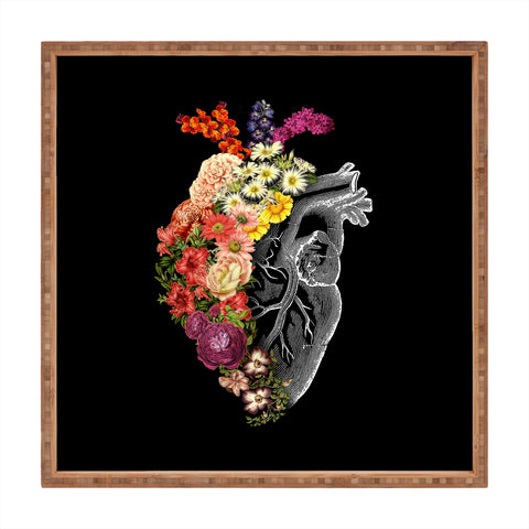Tobe Fonseca Flower Heart Spring Square Tray