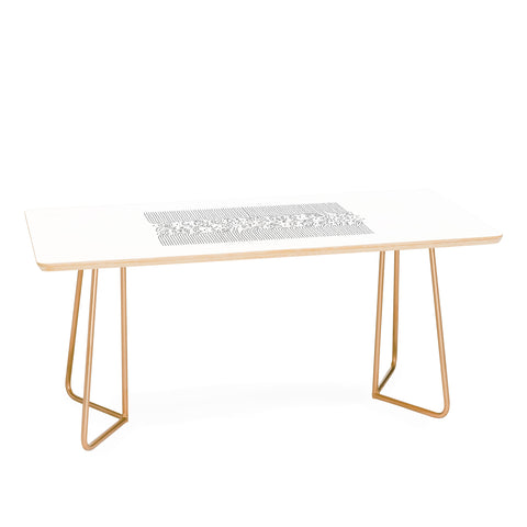 Tobe Fonseca Furr Division White Coffee Table