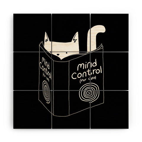 Tobe Fonseca Mind Control 4 Cats Wood Wall Mural