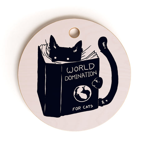 Tobe Fonseca World Domination For Cats Cutting Board Round