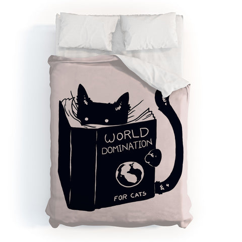 Tobe Fonseca World Domination For Cats Duvet Cover
