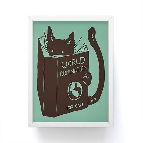 Tobe Fonseca World Domination for Cats Green Framed Mini Art Print