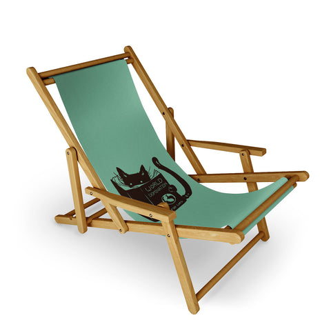 Tobe Fonseca World Domination for Cats Green Sling Chair