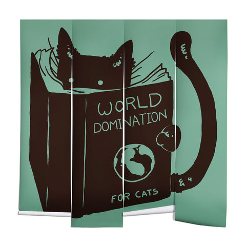 Tobe Fonseca World Domination for Cats Green Wall Mural