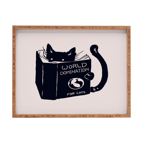 Tobe Fonseca World Domination For Cats Rectangular Tray