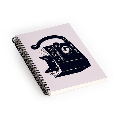 Tobe Fonseca World Domination For Cats Spiral Notebook