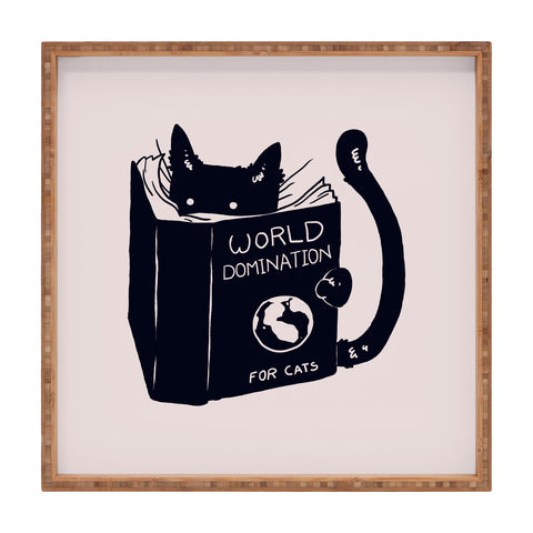 Tobe Fonseca World Domination For Cats Square Tray