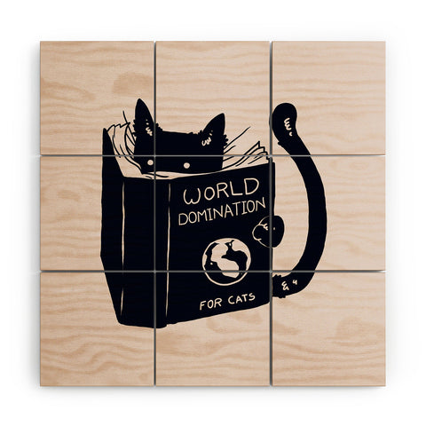 Tobe Fonseca World Domination For Cats Wood Wall Mural