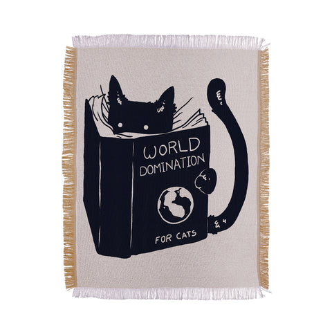 Tobe Fonseca World Domination For Cats Throw Blanket