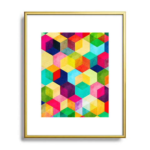 Tracie Andrews Hexa Metal Framed Art Print