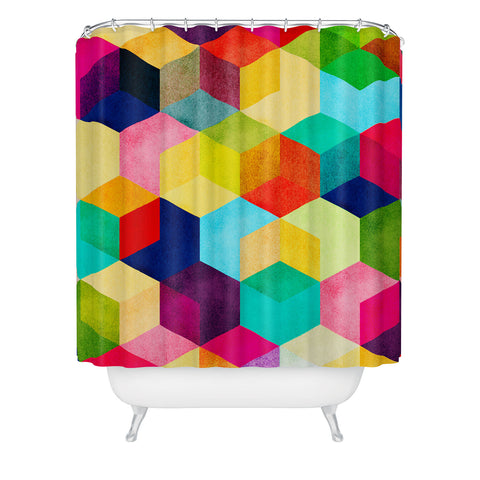 Tracie Andrews Hexa Shower Curtain