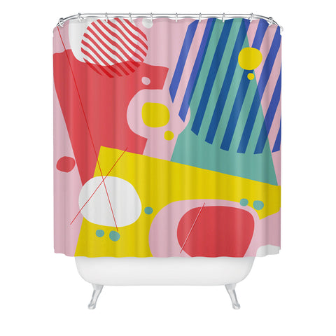 Trevor May Abstract Pop I Shower Curtain