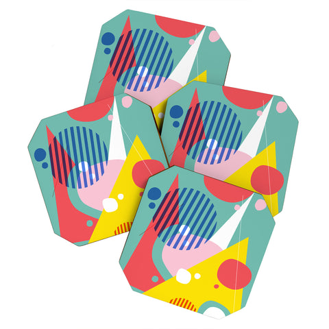 Trevor May Abstract Pop II Coaster Set